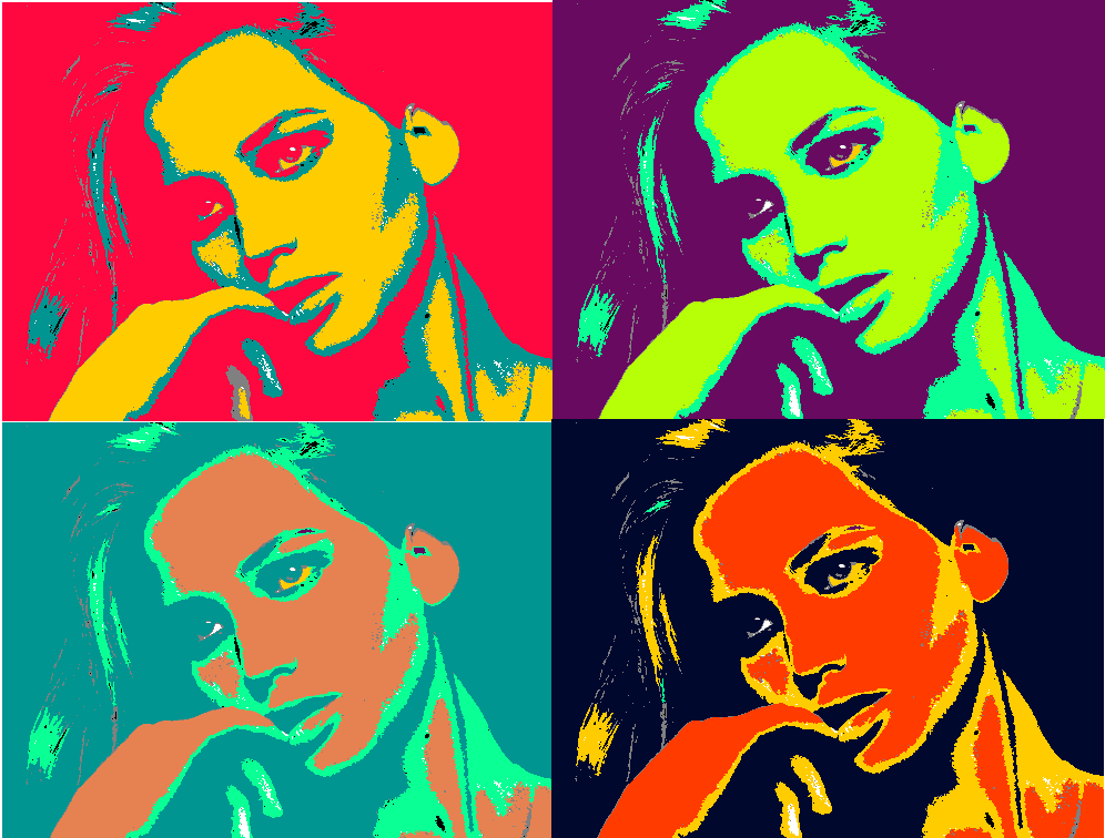 Editing a photo in Andy Warhol’s style