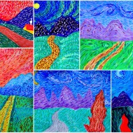 collage 6 van gogh