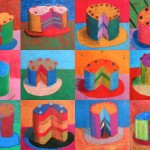 Cakes inspired by Wayne Thiebaud