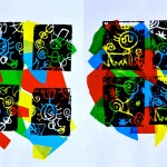 Prints with styrofoam inspired by Miro