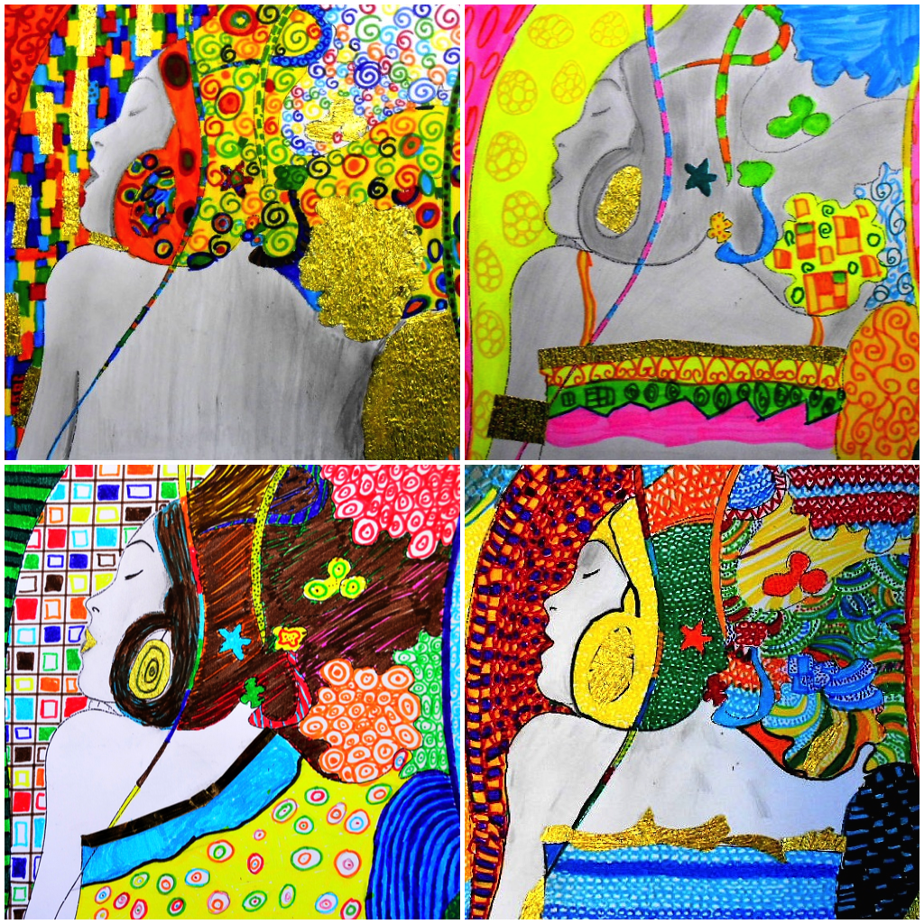 4 printable worksheets about Gustav Klimt: second set – Arte a Scuola