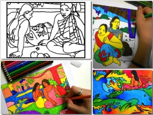 collage gauguin worksheets