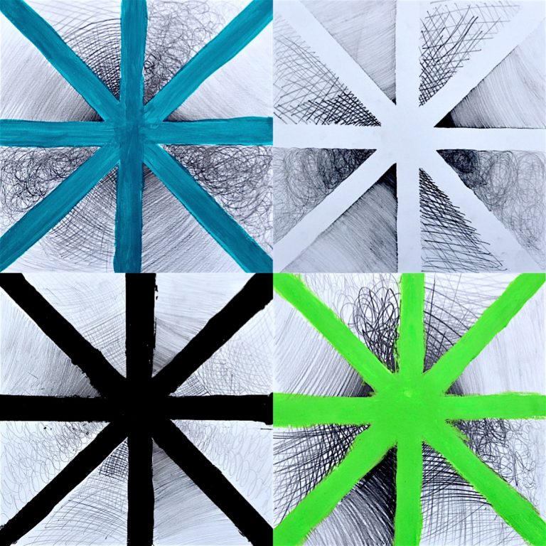 Asterisco* con tre tipi di chiaroscuro – Arte a Scuola