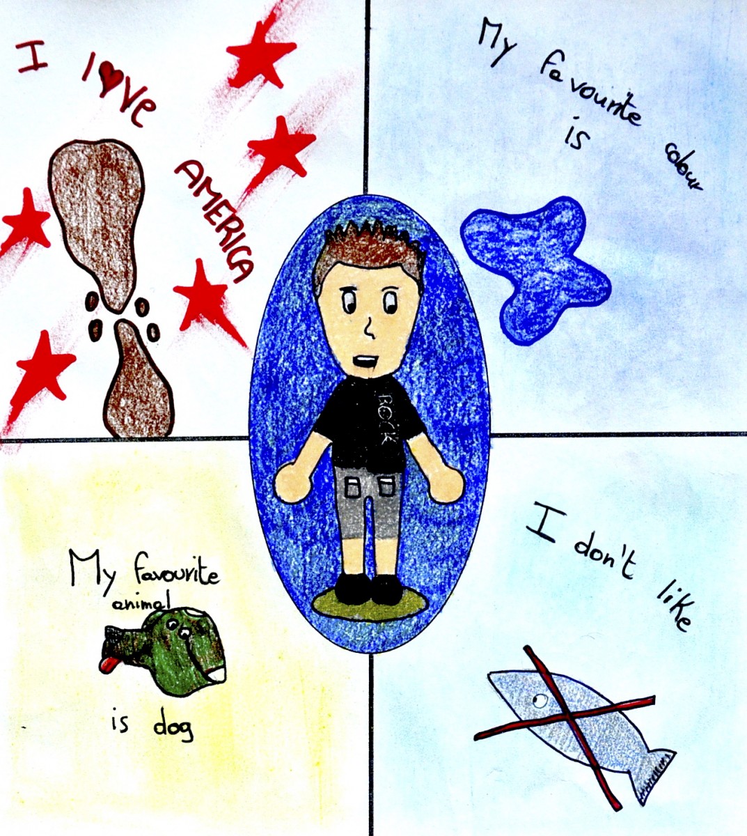 Drawing about me: 2 worksheets – Arte a Scuola