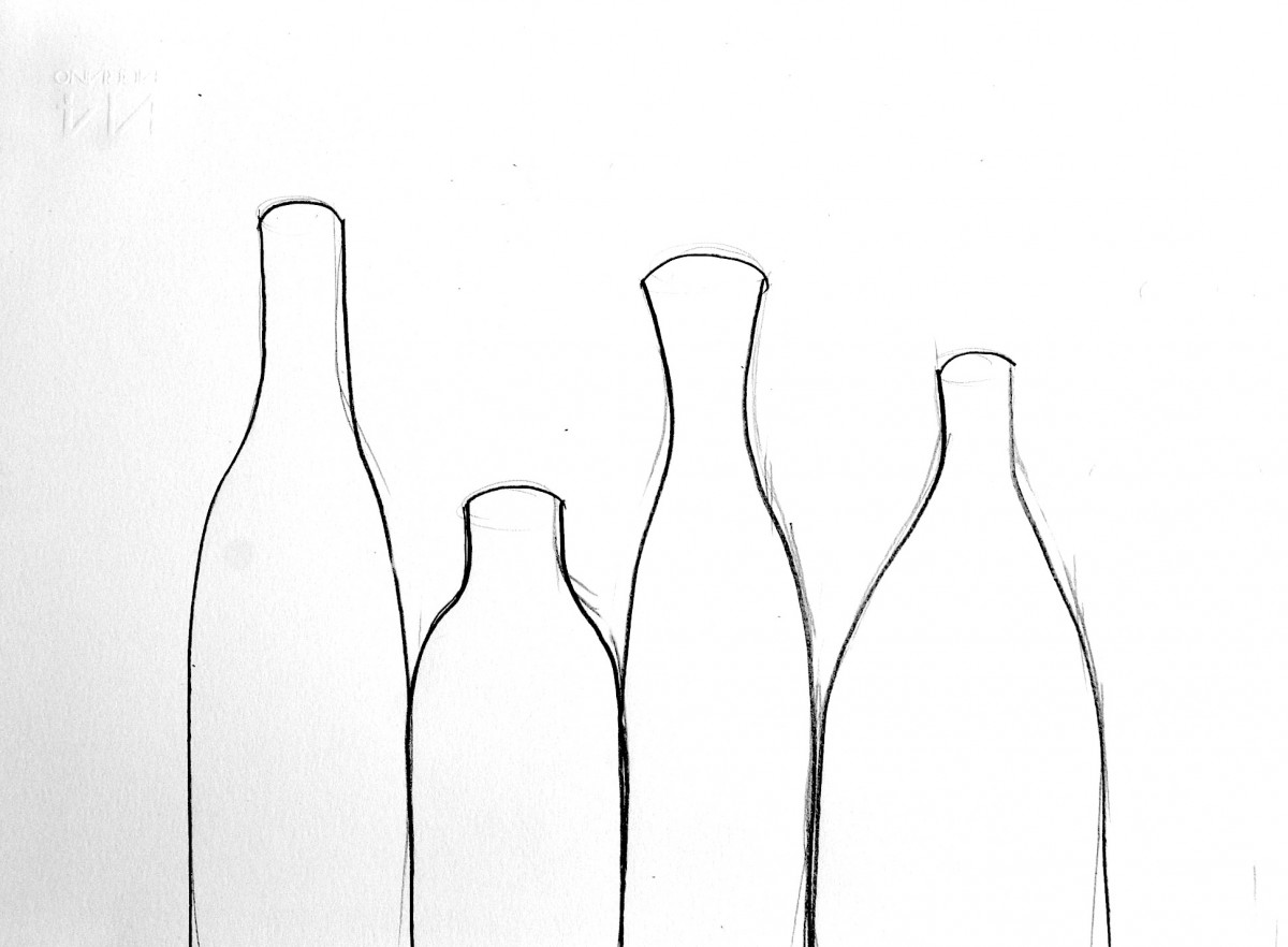 Рисунок оплетенная бутылка