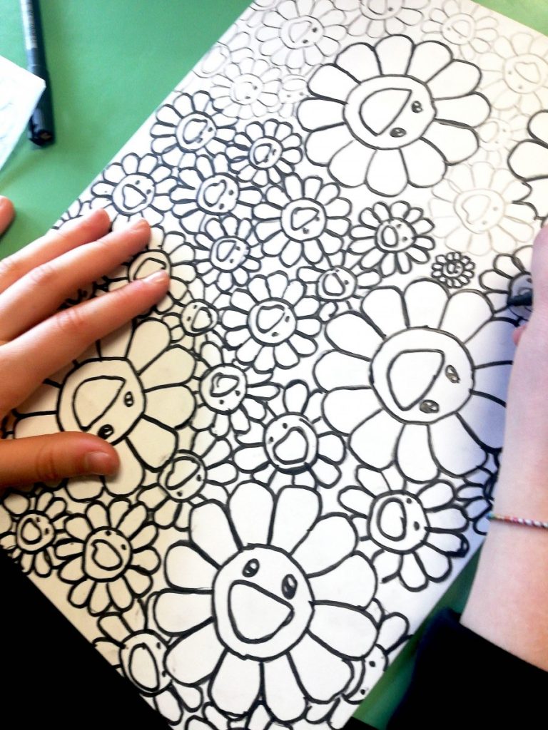 Patterns inspired by Takashi Murakami – Arte a Scuola
