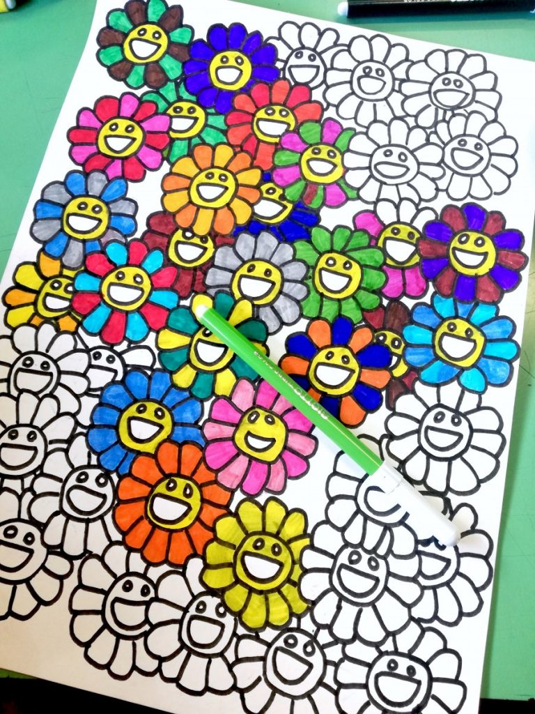 Patterns inspired by Takashi Murakami – Arte a Scuola