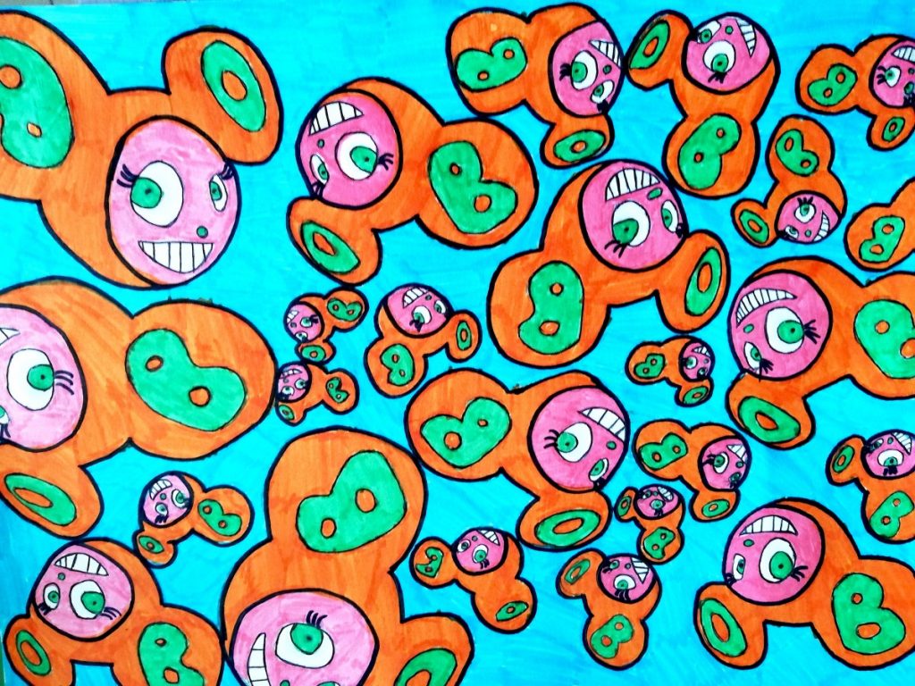 Patterns inspired by Takashi Murakami – Arte a Scuola