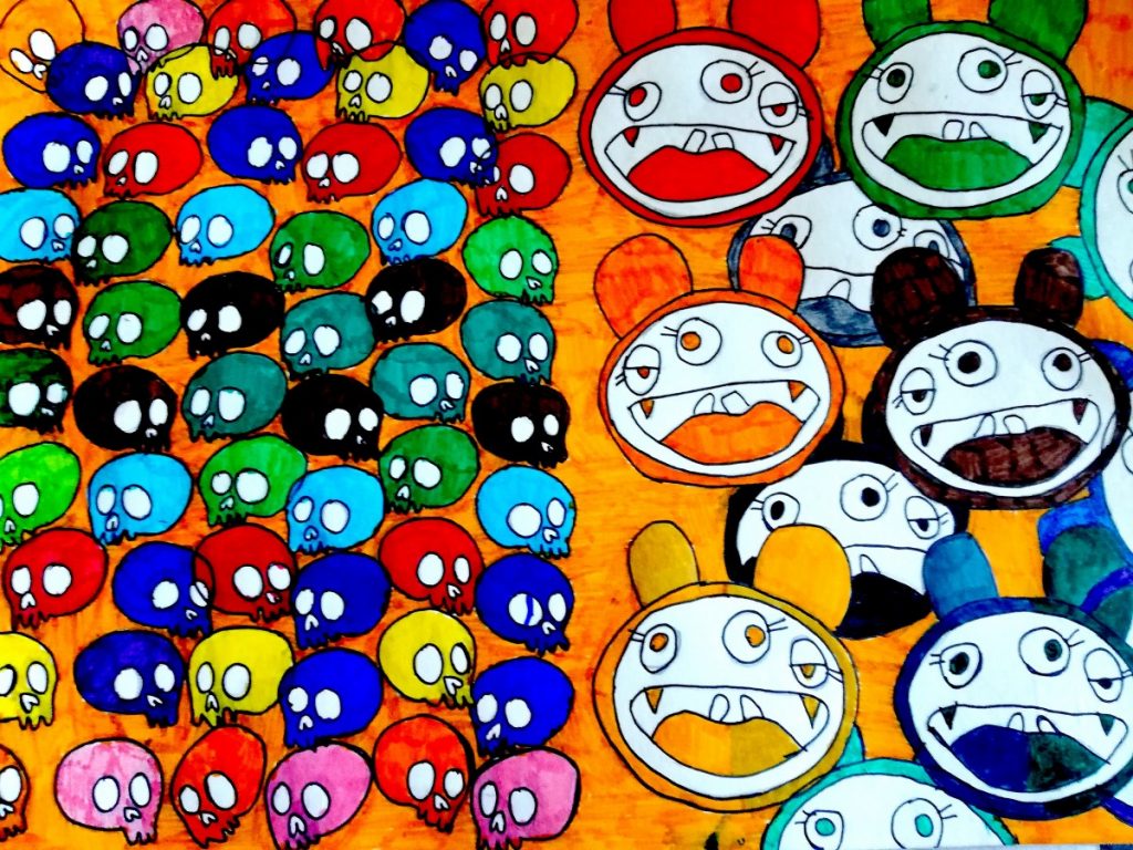 Patterns inspired by Takashi Murakami – Arte a Scuola