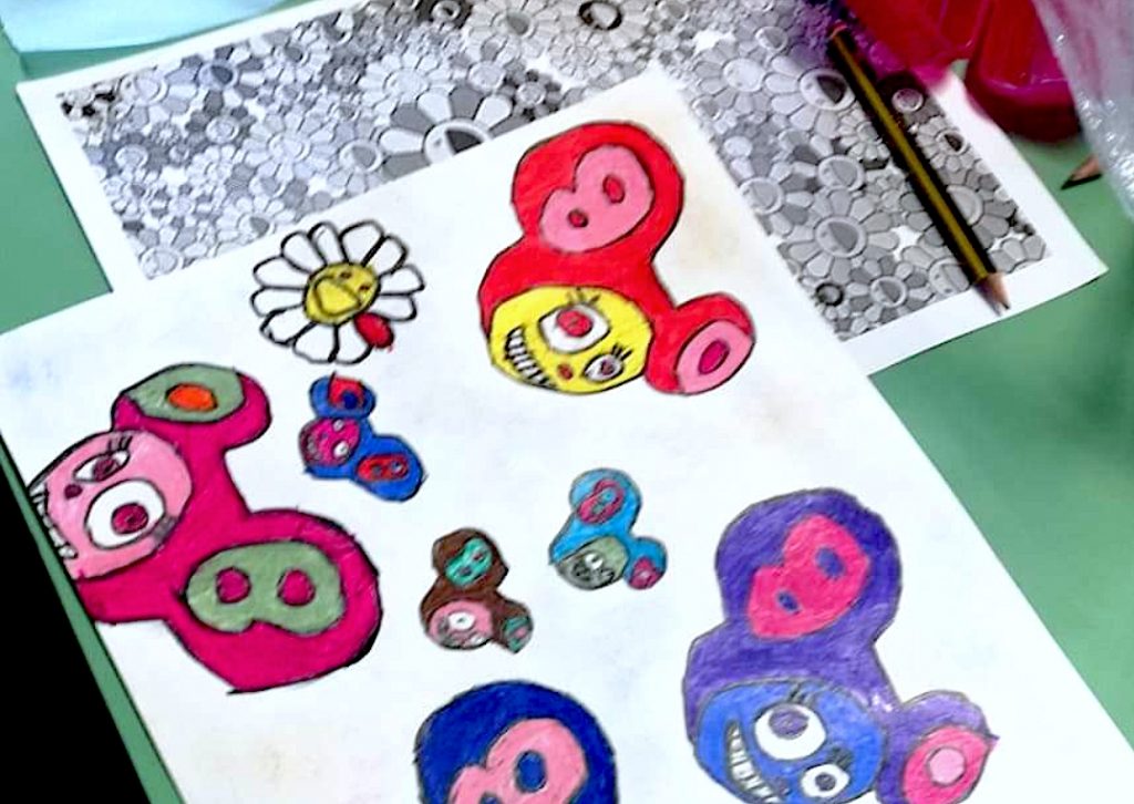 Patterns inspired by Takashi Murakami – Arte a Scuola