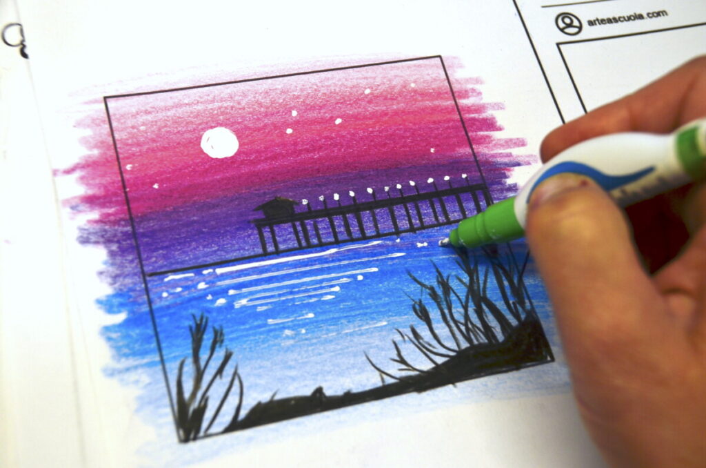 Landscape | Scenery drawing for kids, Easy scenery drawing, Oil pastel  drawings easy