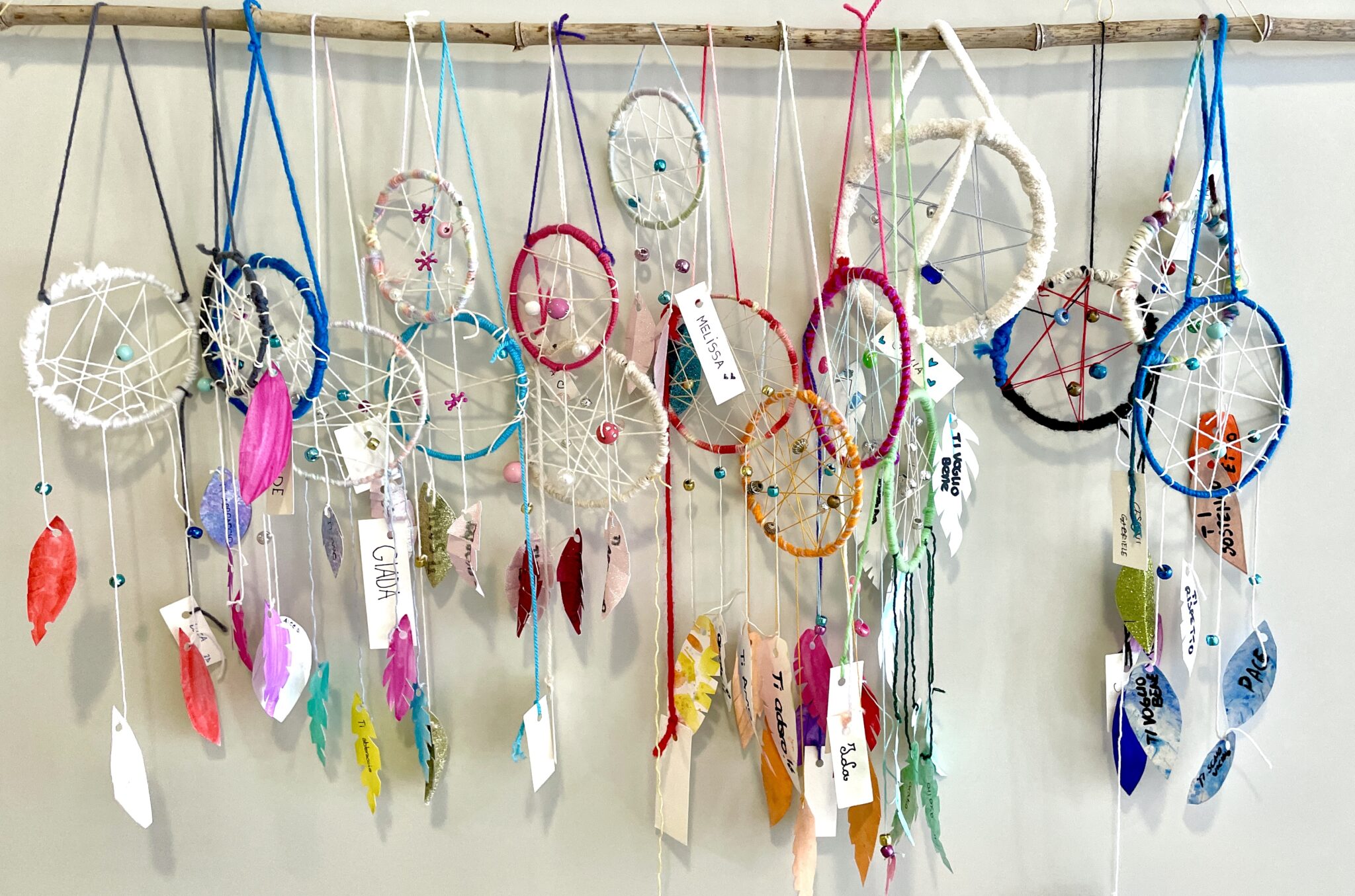 Piccolo Acchiappasogni Per Auto Con Albero Della Vita E Cristallo - Decorazione Boho Per Specchietto Retrovisore, 38 Cm