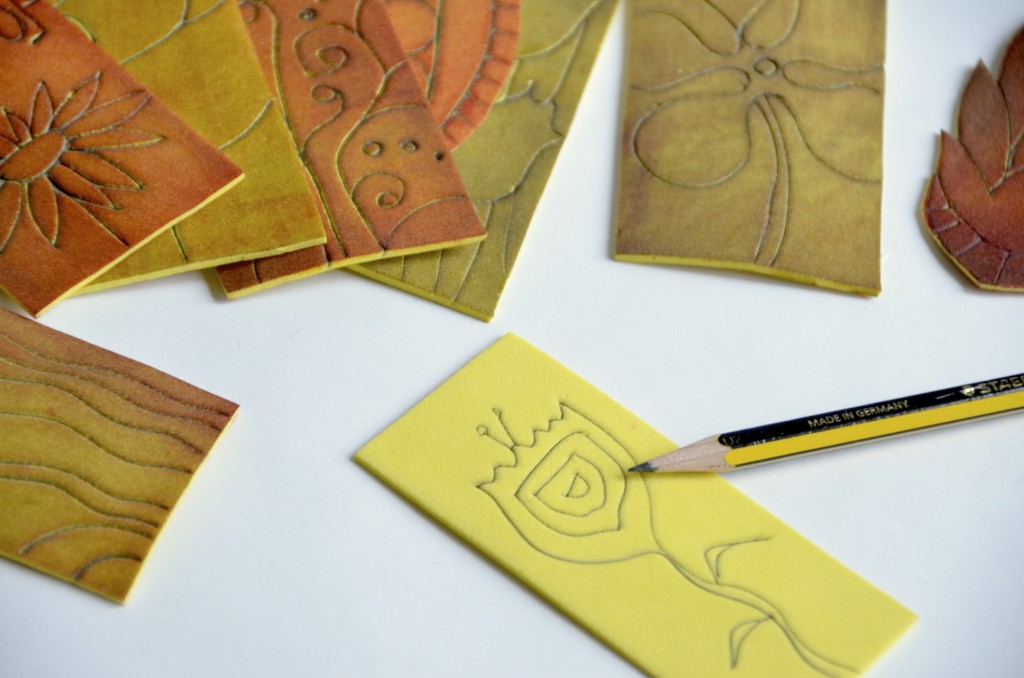 Little book printed with Craft Foam – Arte a Scuola