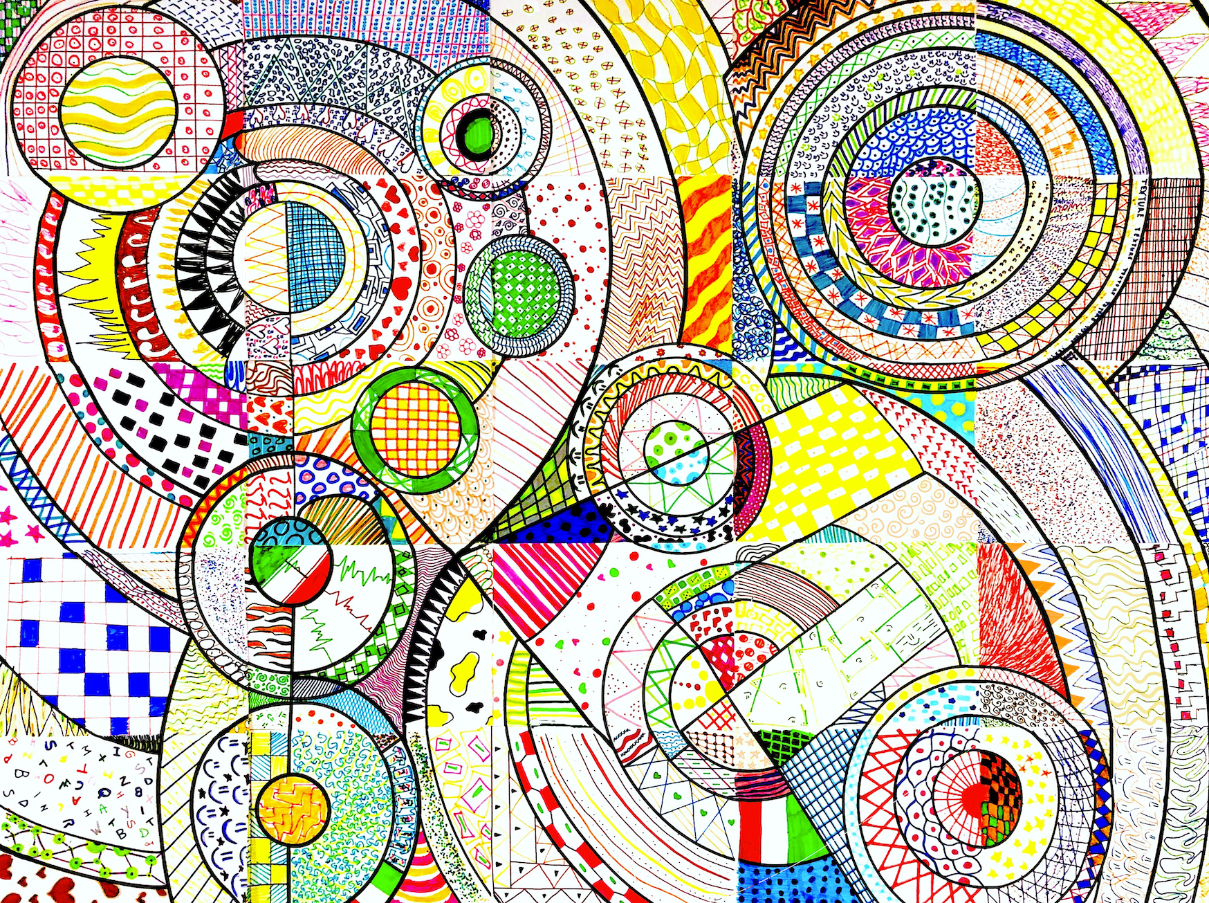 Distance Learning Art: Patterned Circles – Art is Basic