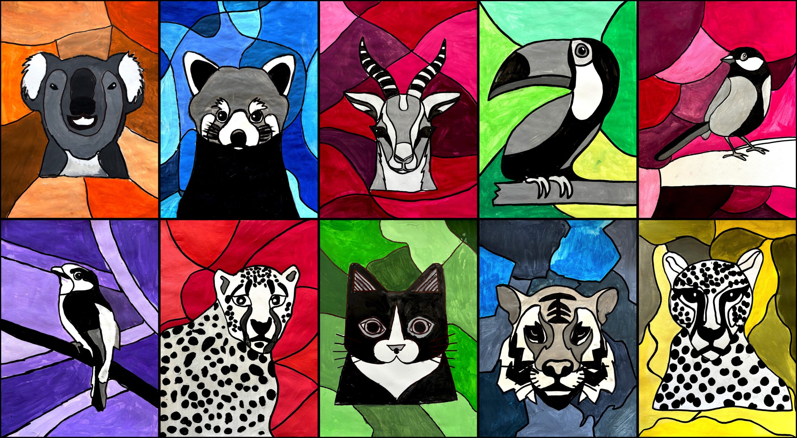 Black White Animal On Tonal Gradation Arte A Scuola Black White Animal On Tonal Gradation Arte A Scuola